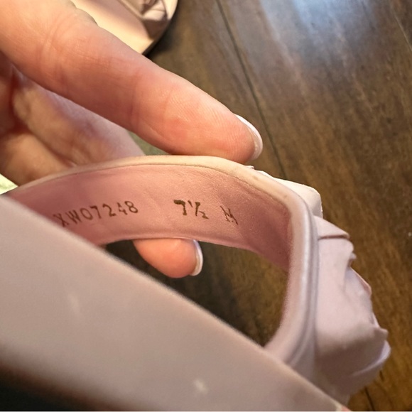 New Stuart Weitzman Rosita Dual Strap Slide Rubber Sandal Pink Flat Size 7.5 - Picture 9 of 10